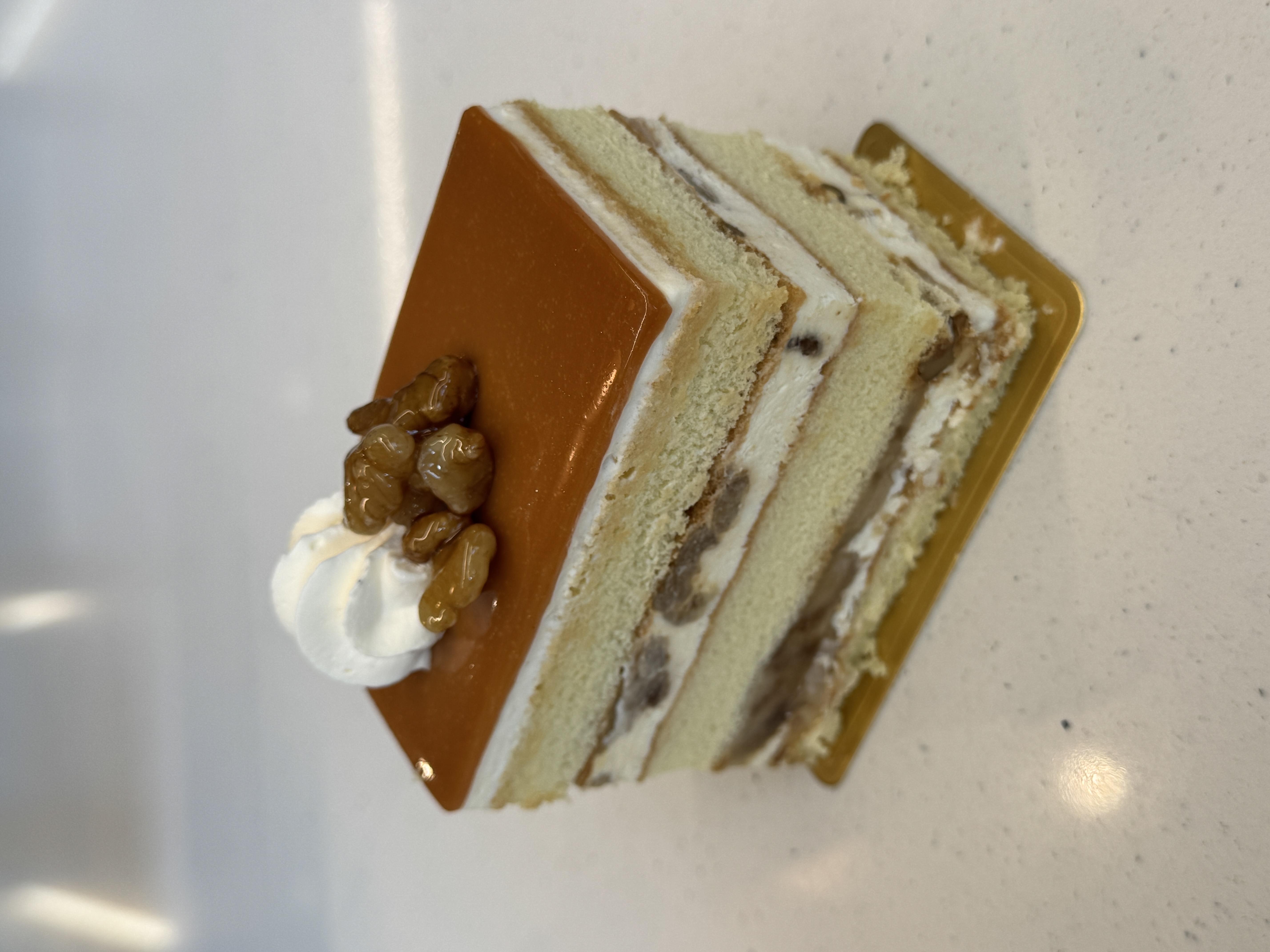 Banana Walnut & Caramel Cake