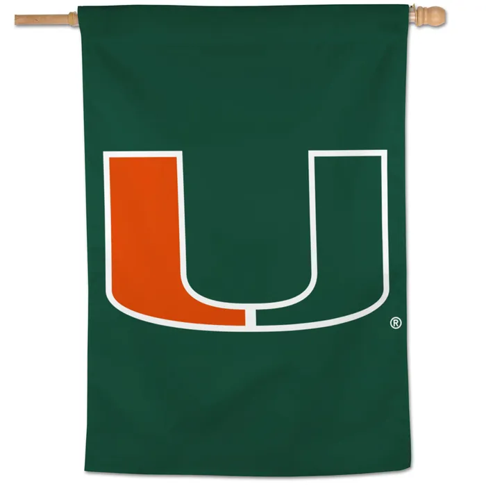 Miami Hurricanes Vertical House Flag 28x40"