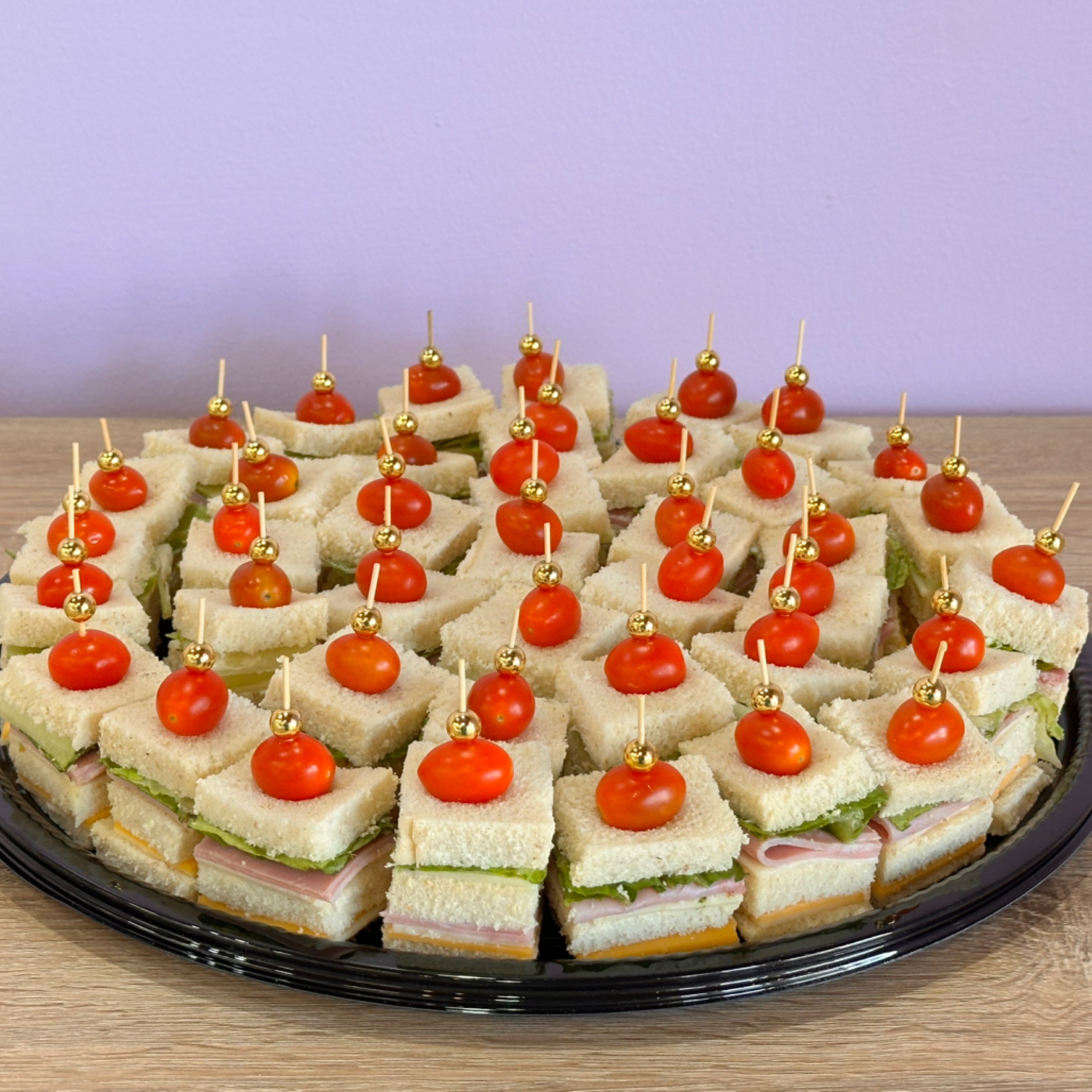 Petite Ham & Cheese with Tomato Jewel platter