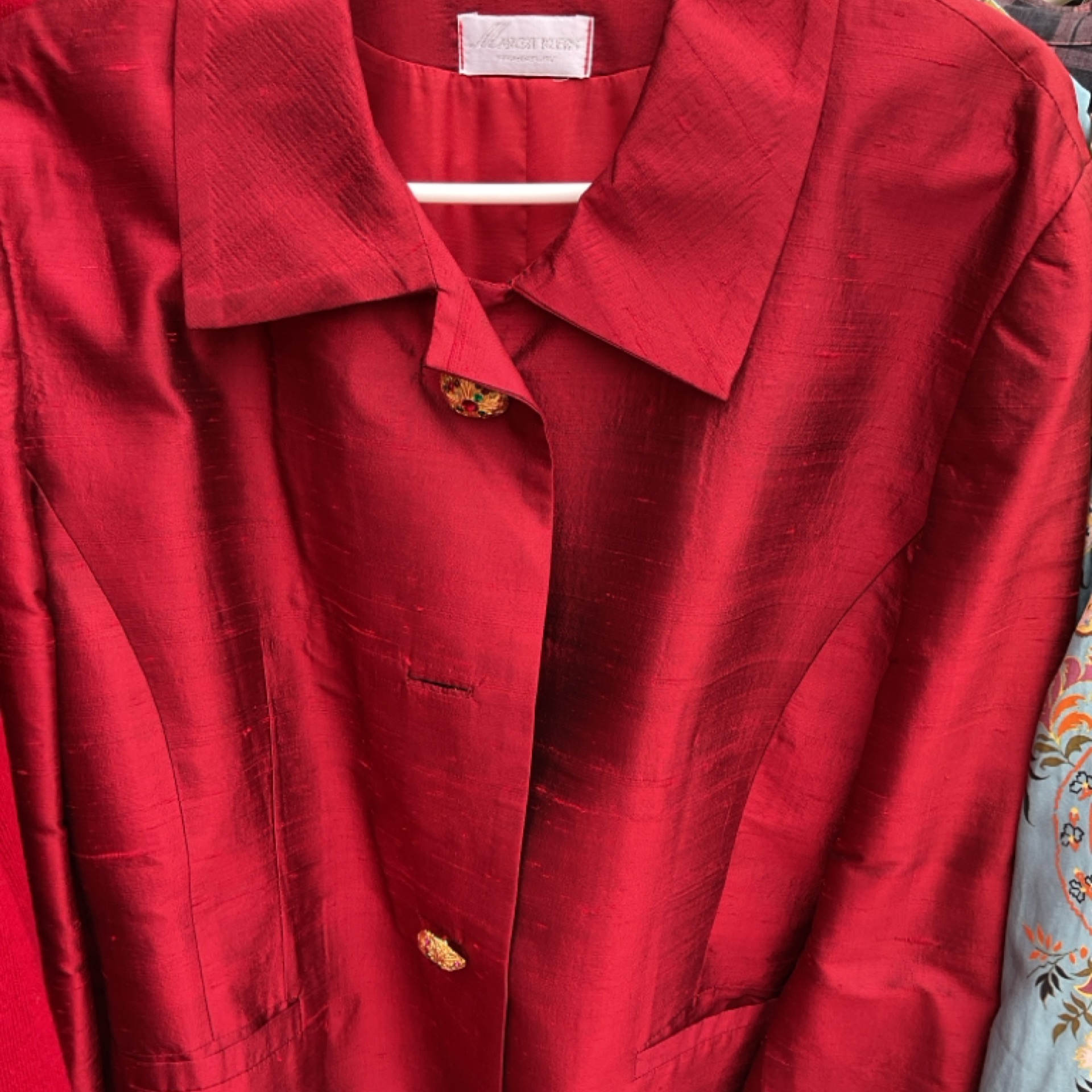 Red Cropped Blazer
