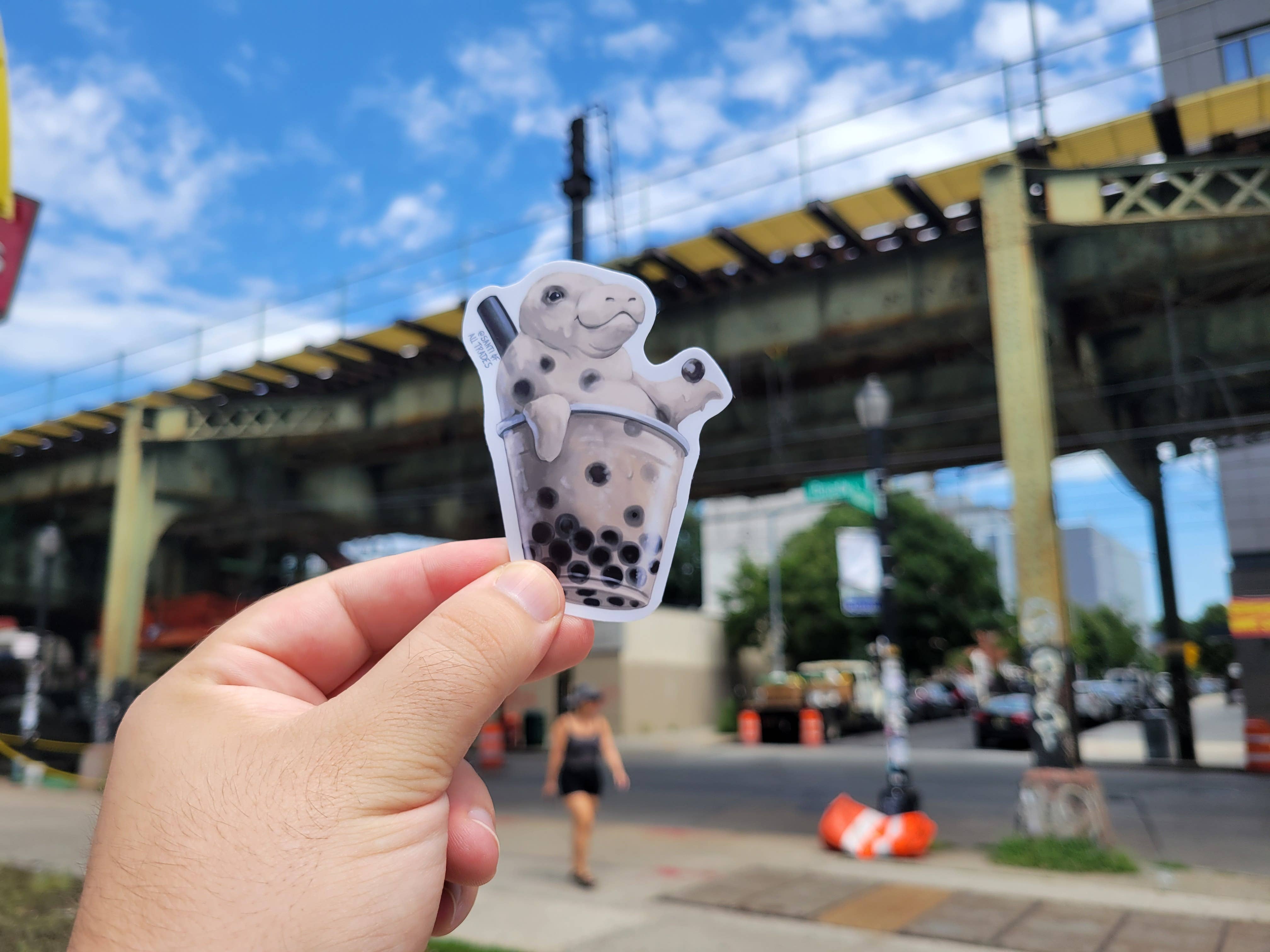 Santi of all Trades - Fun food Stickers: Mana Tea