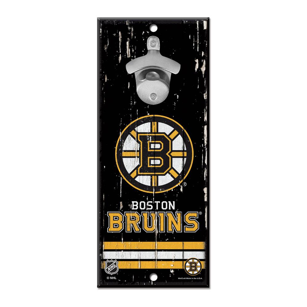 Boston Bruins Wood Bottle Opener 5x11"