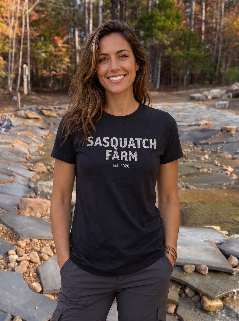 Black T-Shirt, Sasquatch Farm apparel