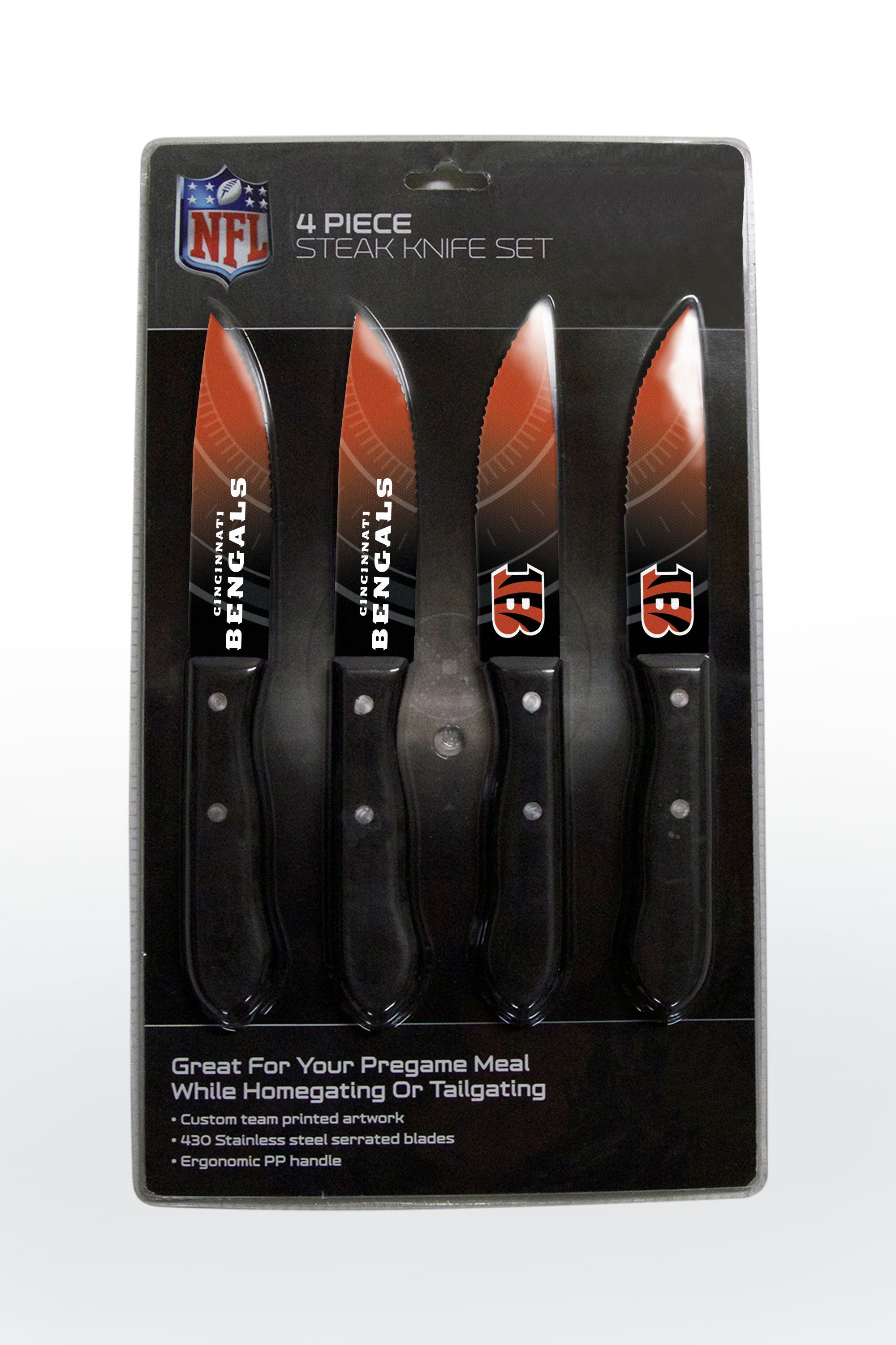Cincinnati Bengals Steak Knife 4 Pack Set