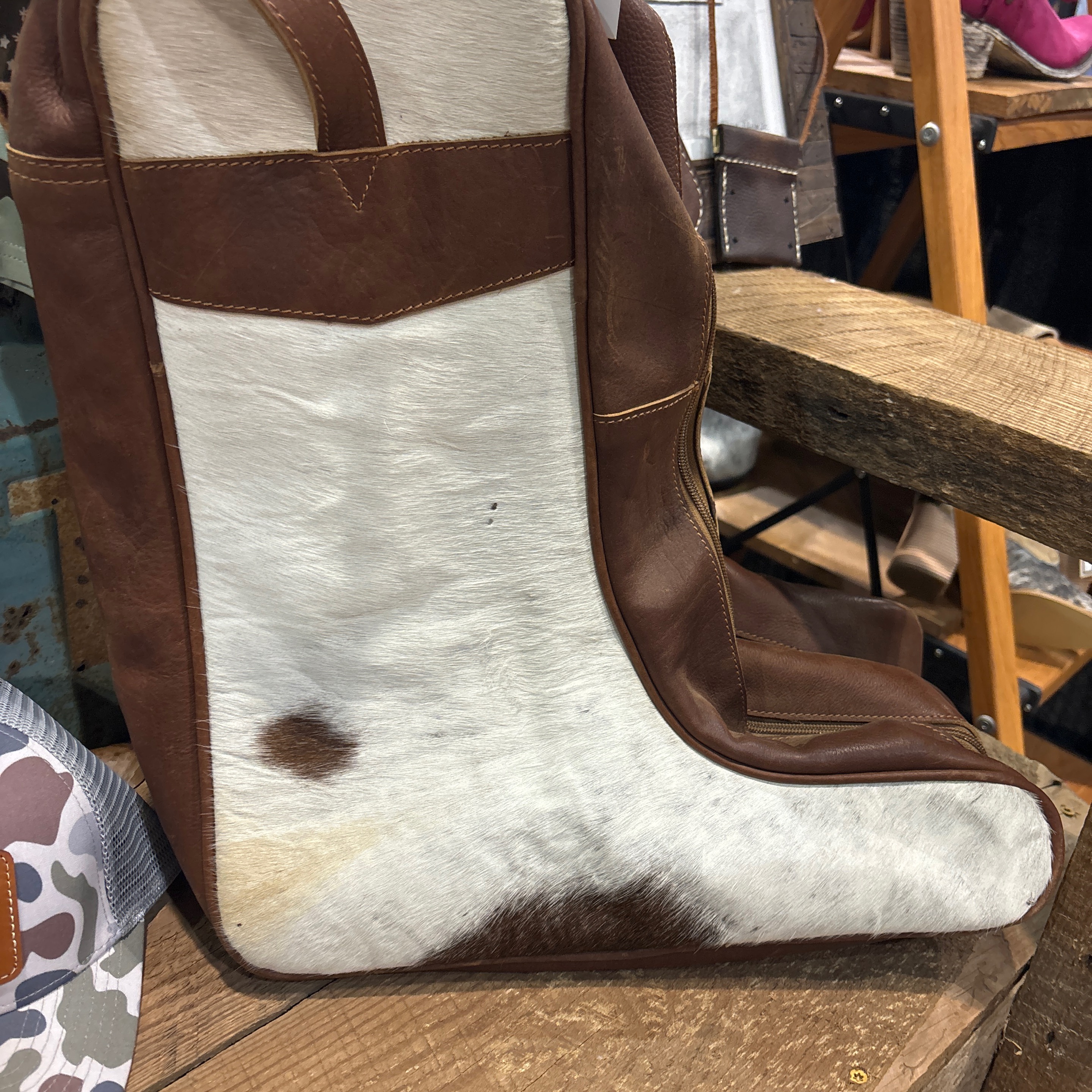 Cowhide Boot Bag