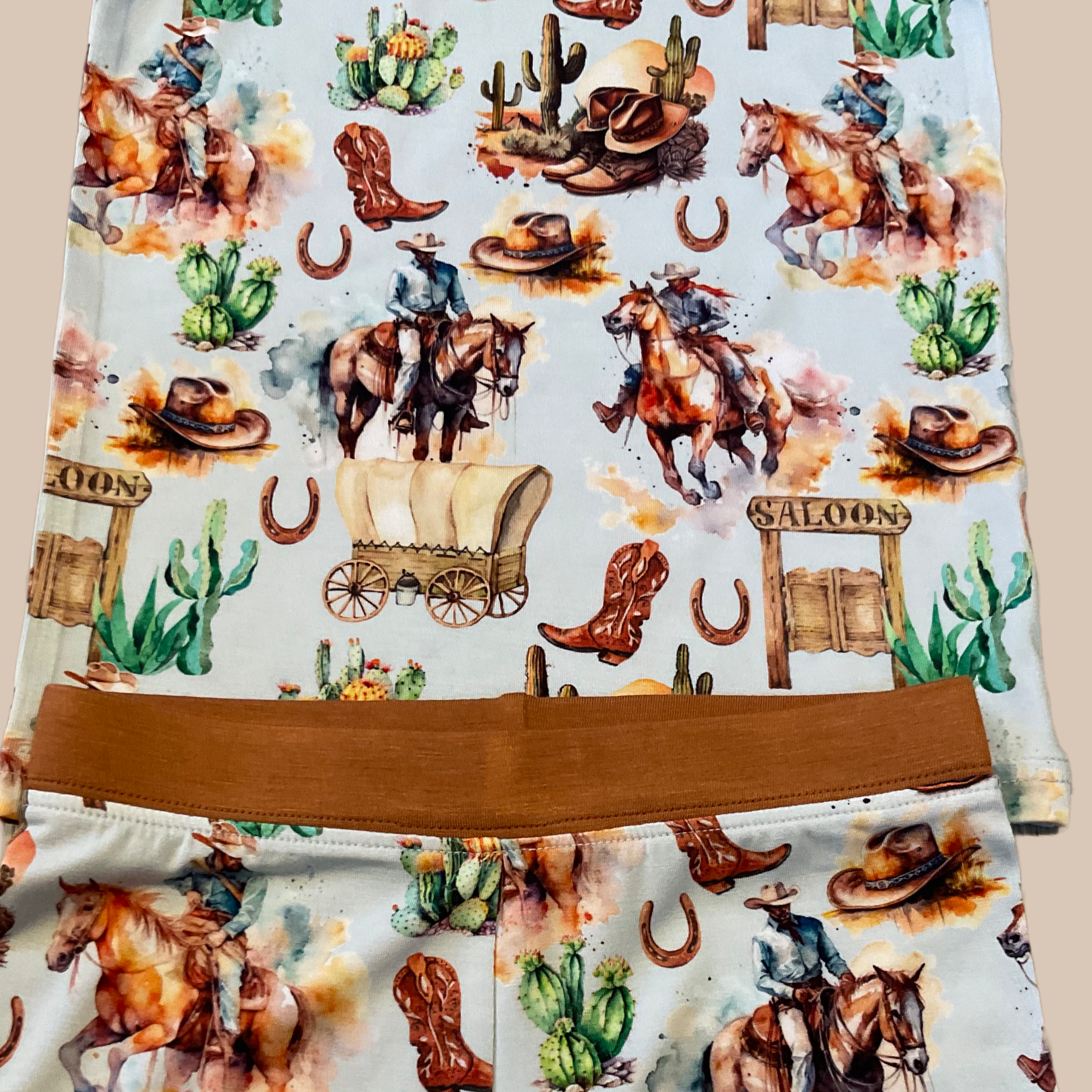 Rustic Rodeo Cowboy Pj Pant Set