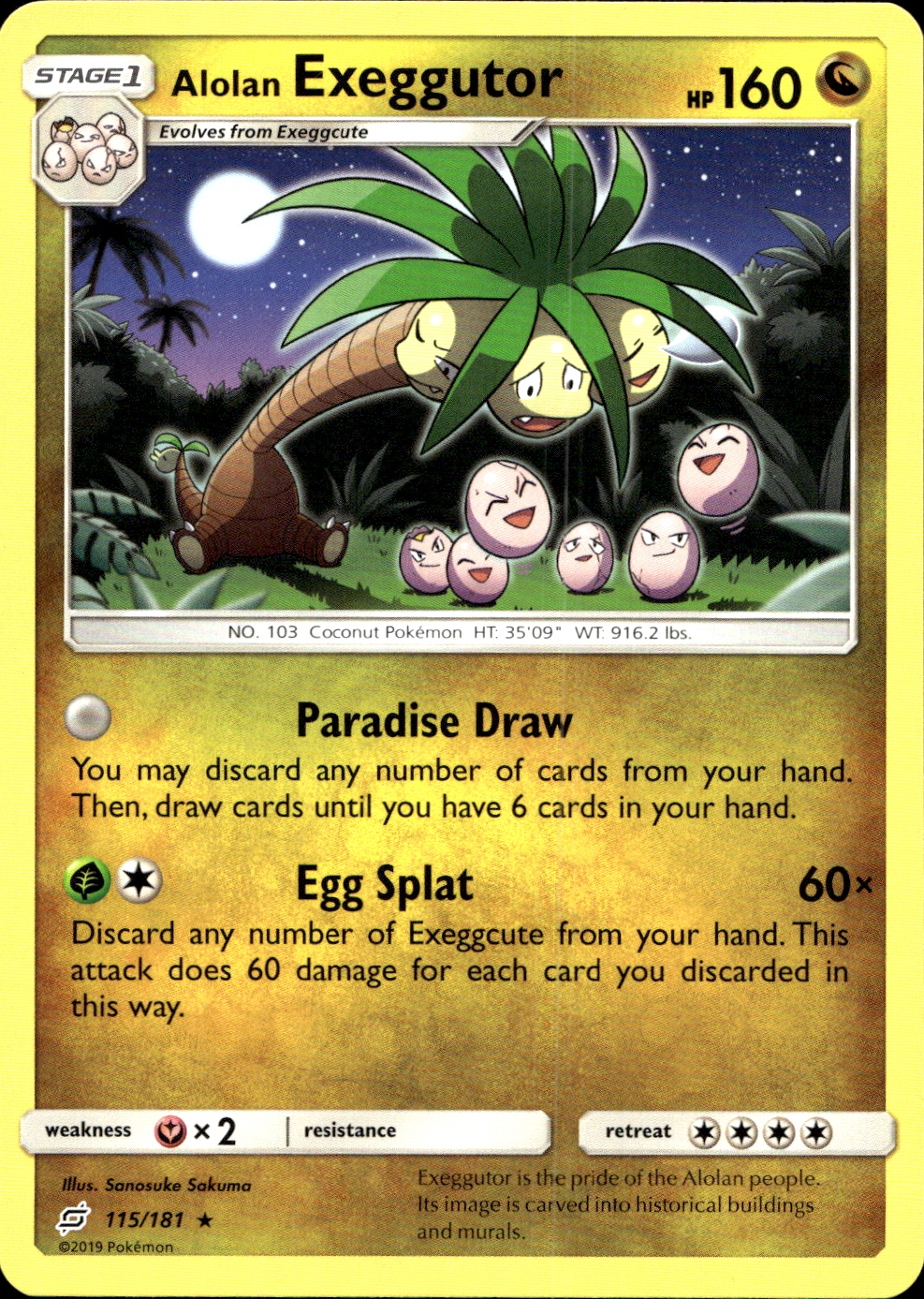 Alolan Exeggutor - SM9 115