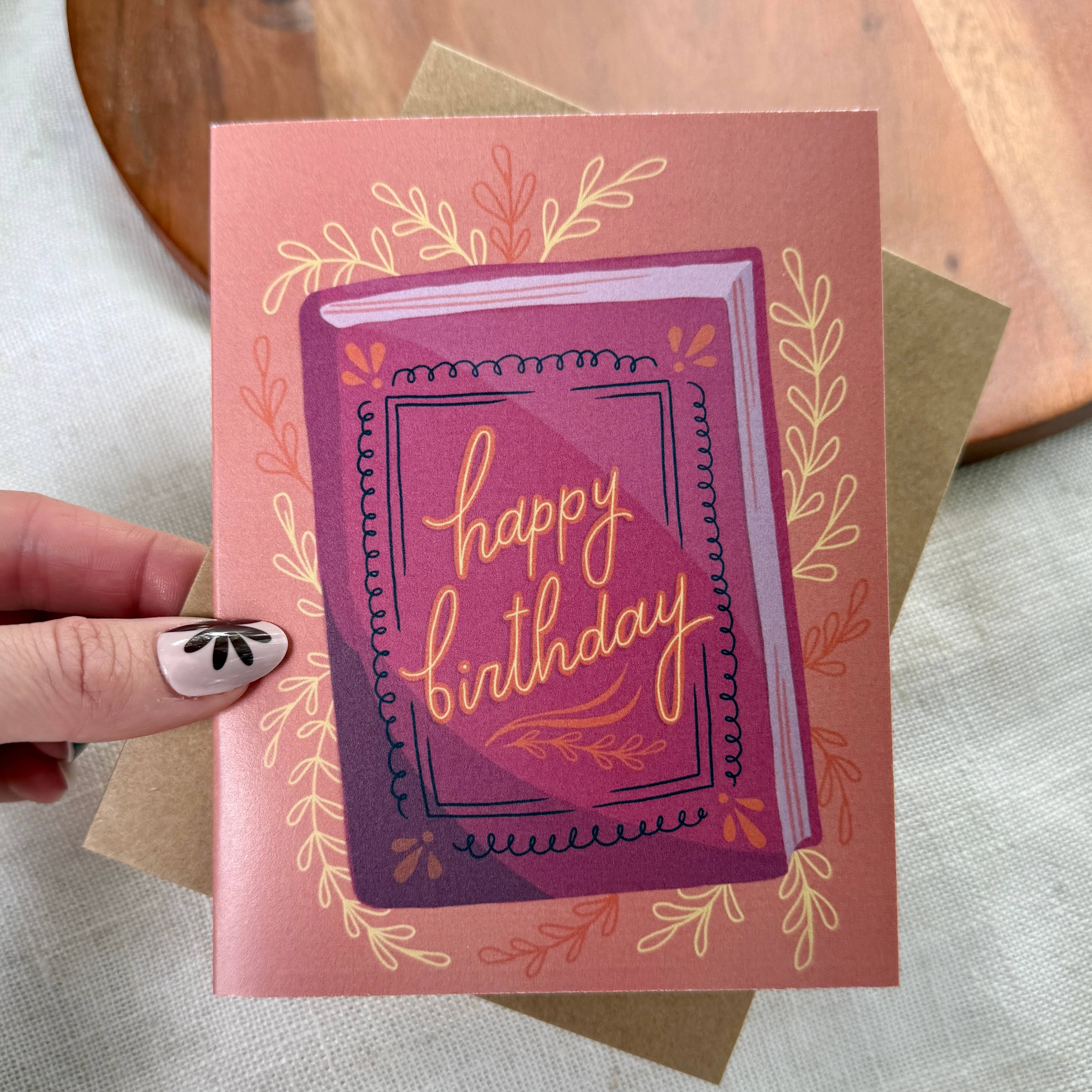 Happy Birthday Bookish Greeting Card