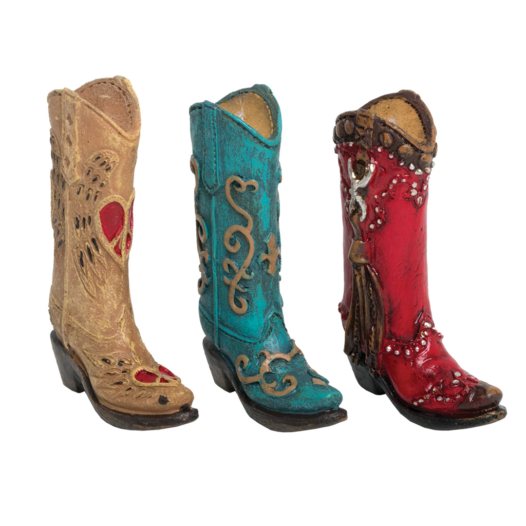 Western Boots Figure Asst