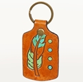 AD Leather Key Chain Feather light