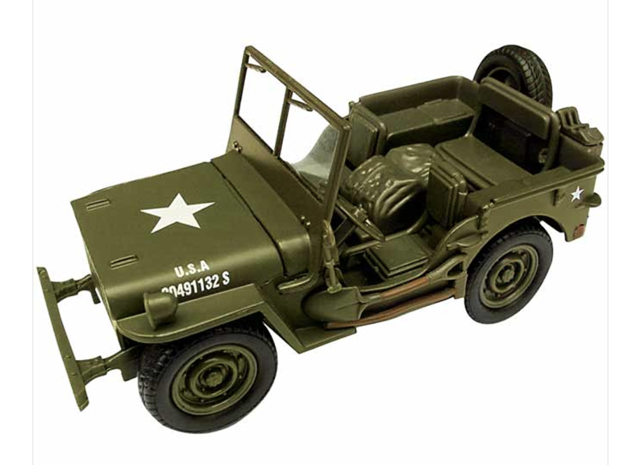Jeep Willys Classic 1:32 Diecast Metal