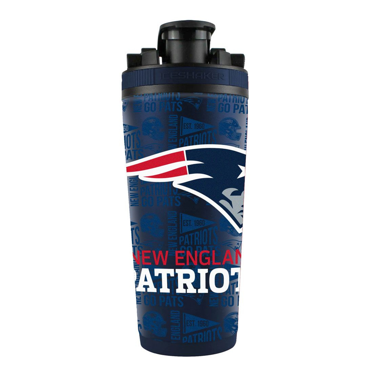 New England Patriots 4D Stainless Steel Ice Shaker 26oz