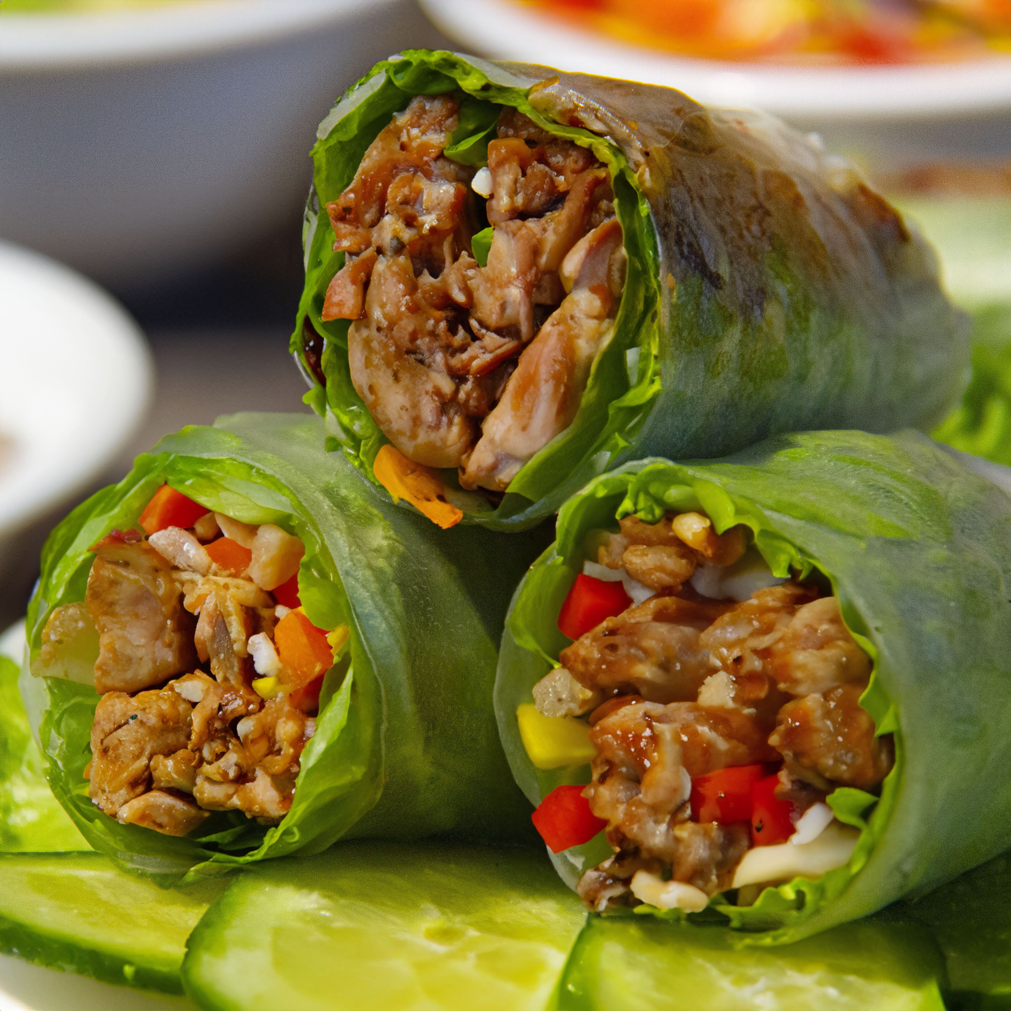 A2-Fresh Grilled Chicken Rolls | Gỏi Gà Nướng Cuốn