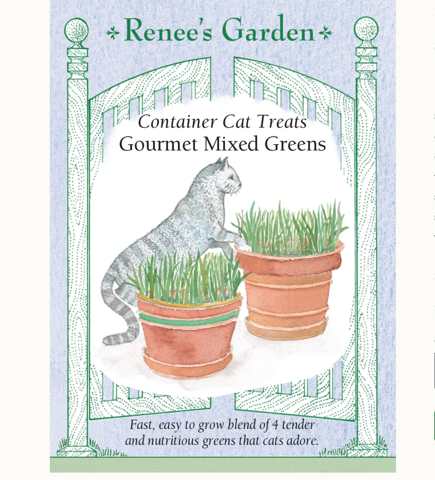 Renee's Garden | Container Cat Treats Gourmet Mixed Greens