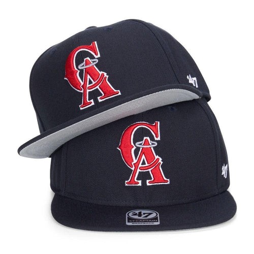 California Angels 1993-96 Navy Blue Cooperstown '47Brand Snapback Hat