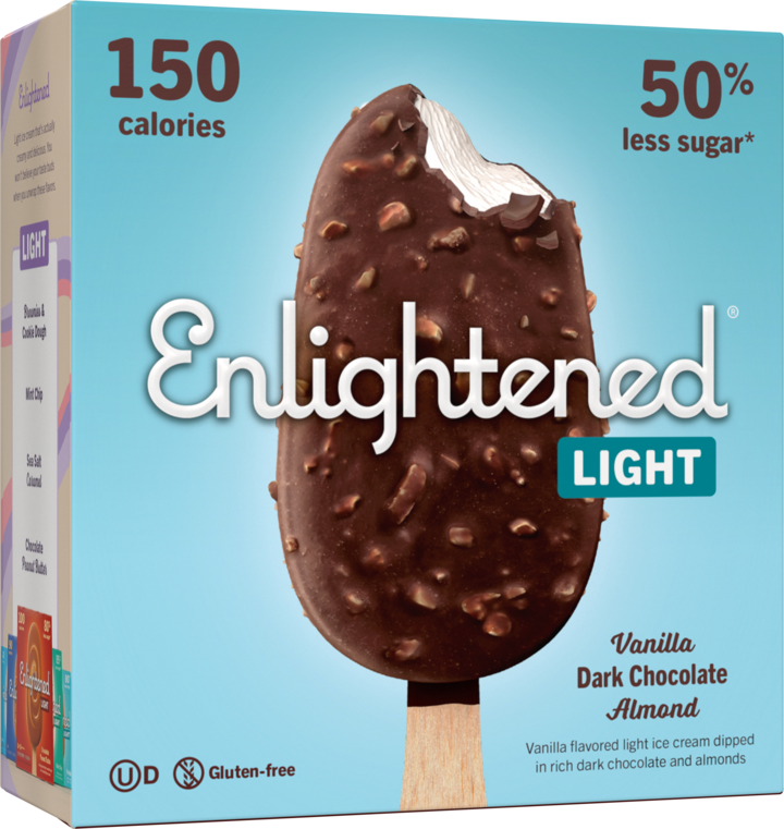 Keto Enlightened Dark Chocolate Vanilla Almond Bar Enlightened (4pk)