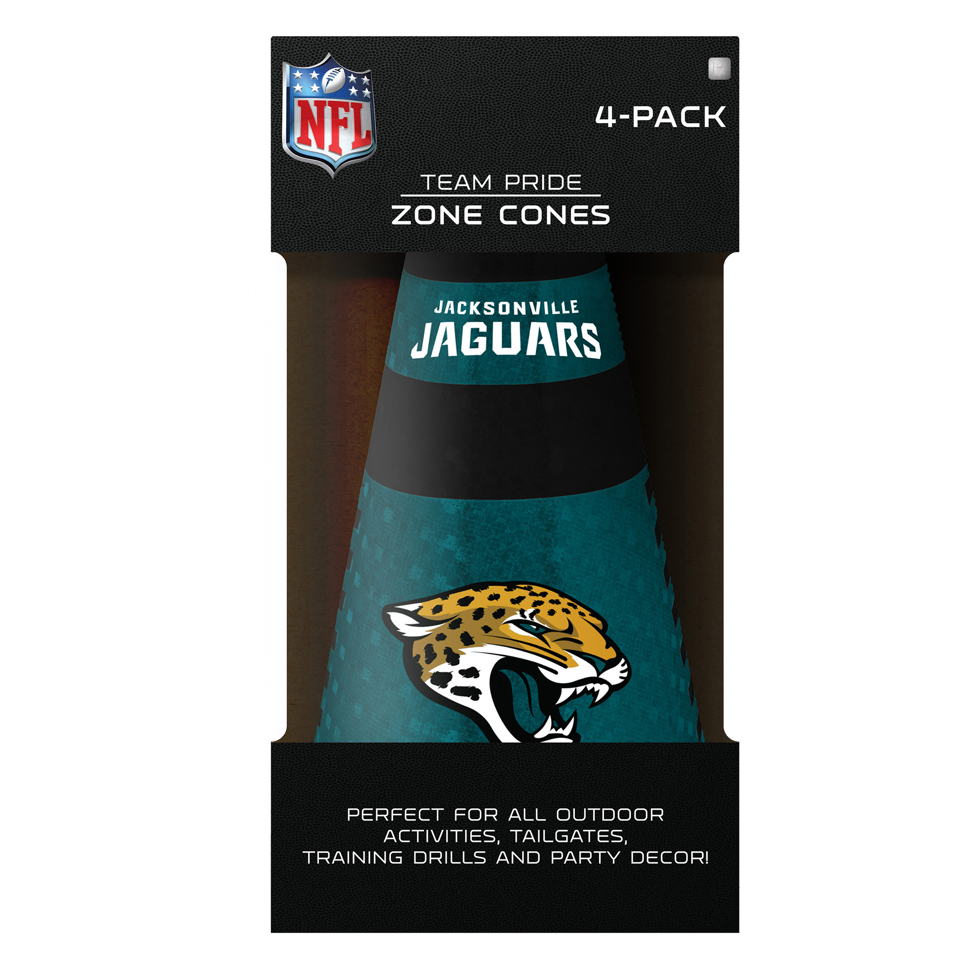 Jacksonville Jaguars Party Zone Cones 4 Pack