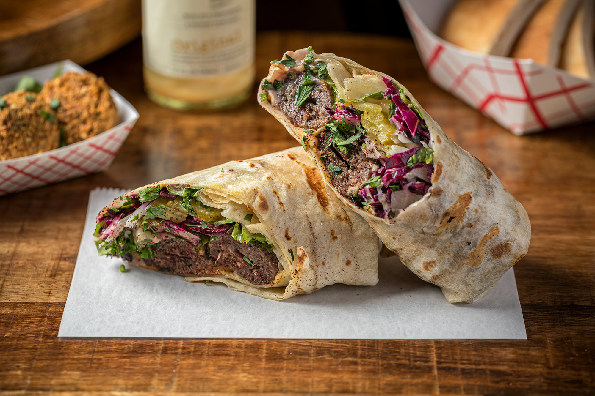 Kofta Kabob Wrap