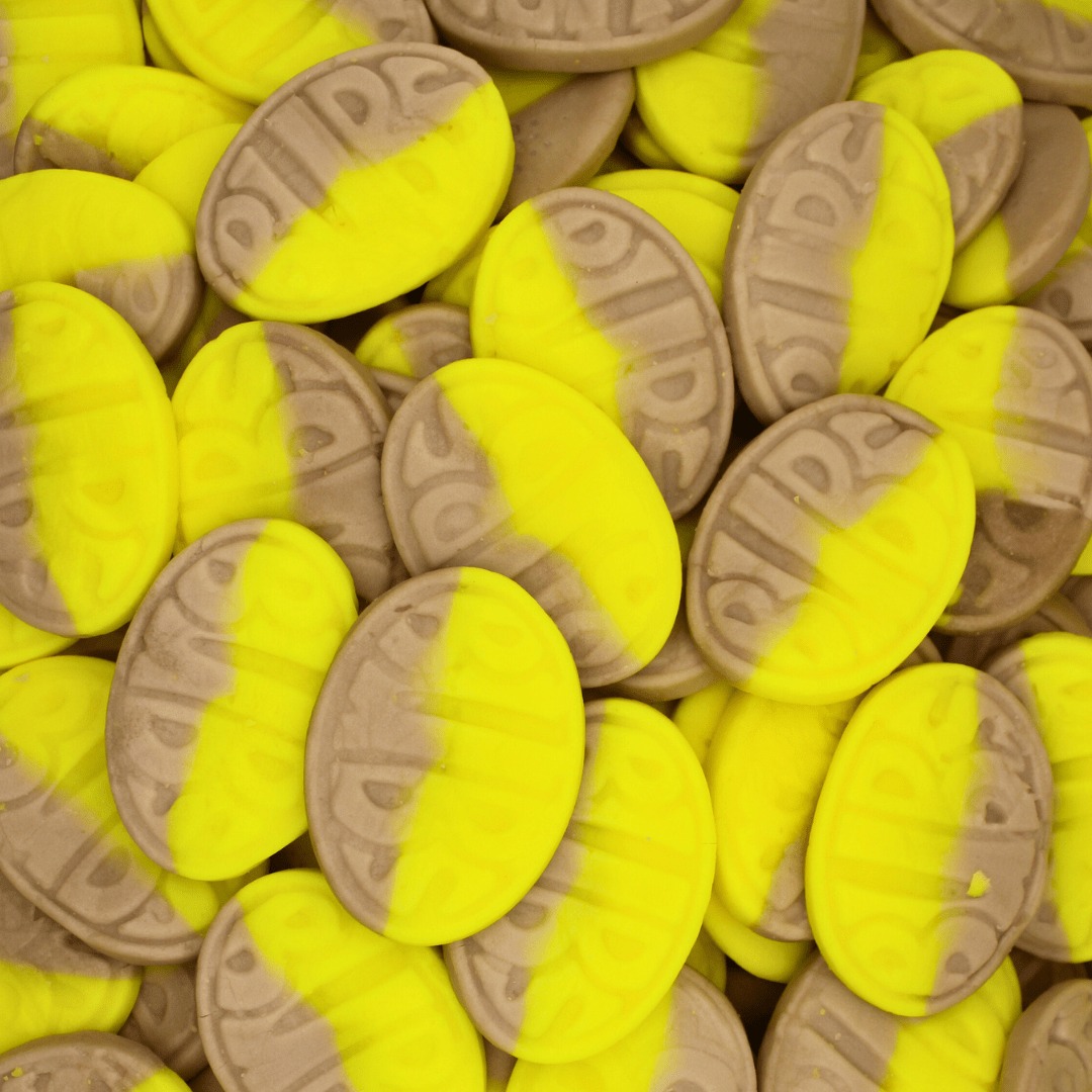 Bubs Mini Ovals Banana Toffee Gummy Candy 2.75 lb Bags