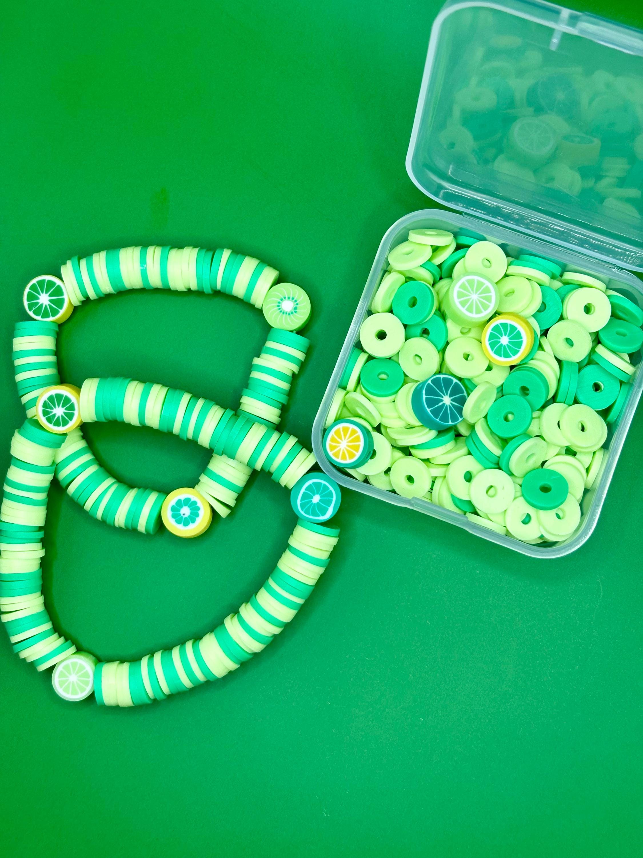 Citrus Fruit Bead Bracelet Making Kit: DIY Clay Bead Jewelry