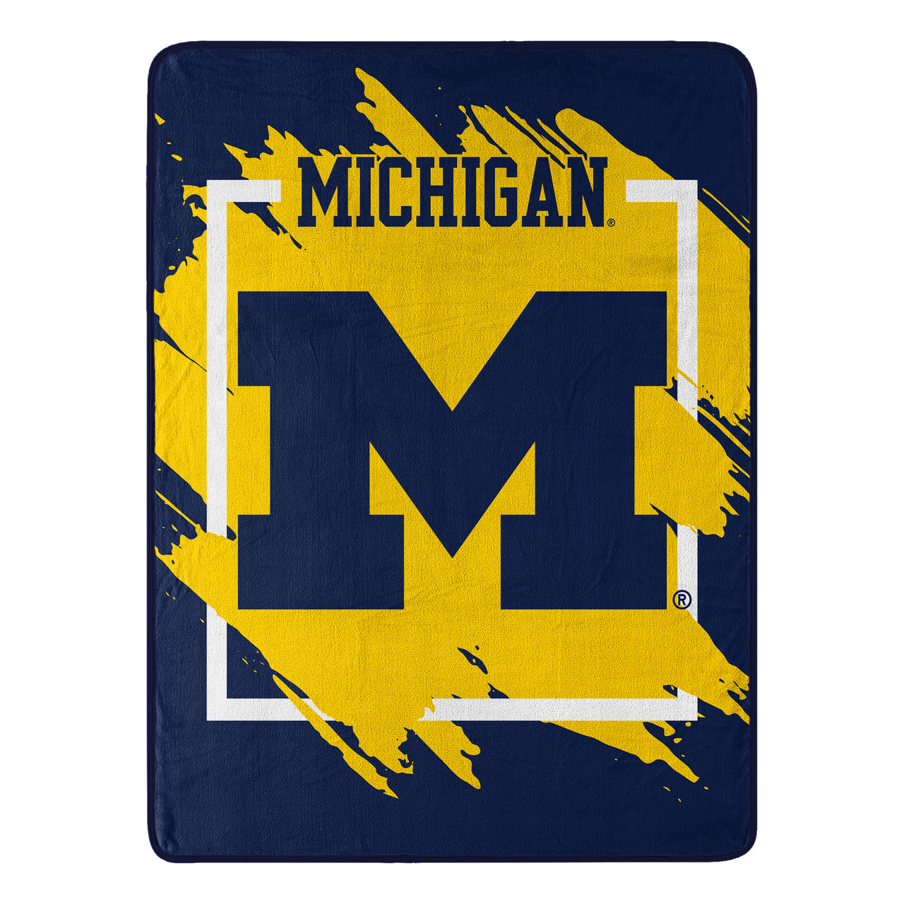 Michigan Wolverines Micro Raschel Dimensional Design Blanket