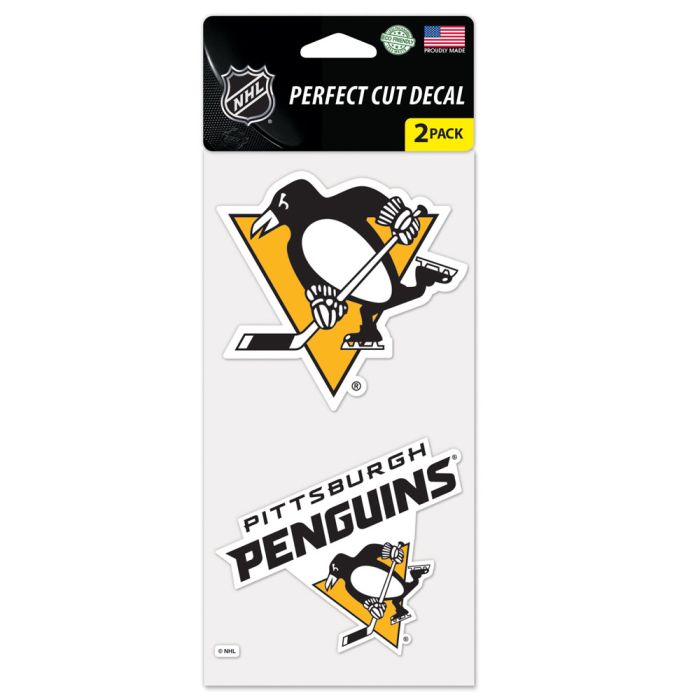 Pittsburgh Penguins Perfect Cut Decals 2 pack