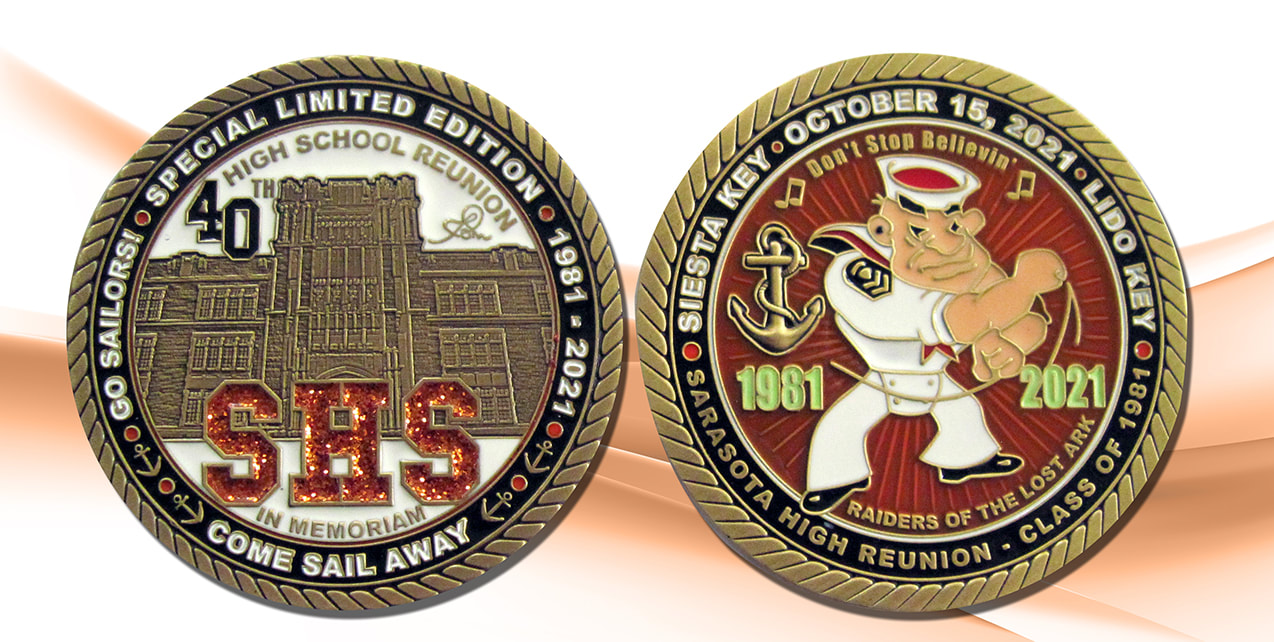 Sarasota High 40th ReUnion Coin