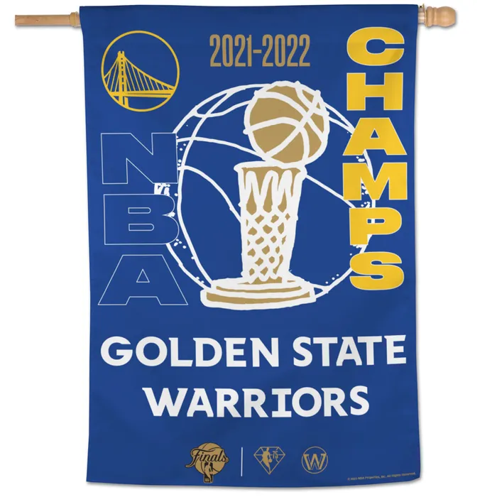 Golden State Warriors 2021-22 World Champions House Flag 28x40"