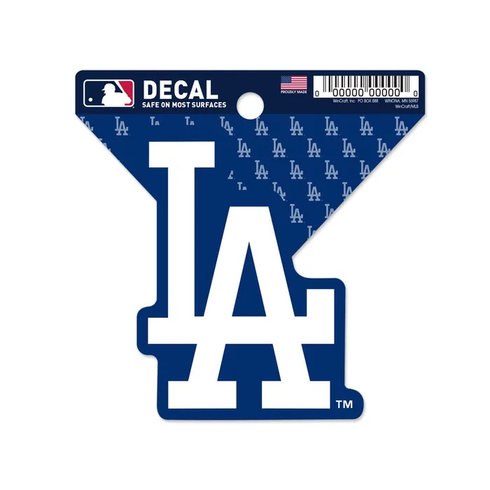 Los Angeles Dodgers Clean Cut Decal 3x4"