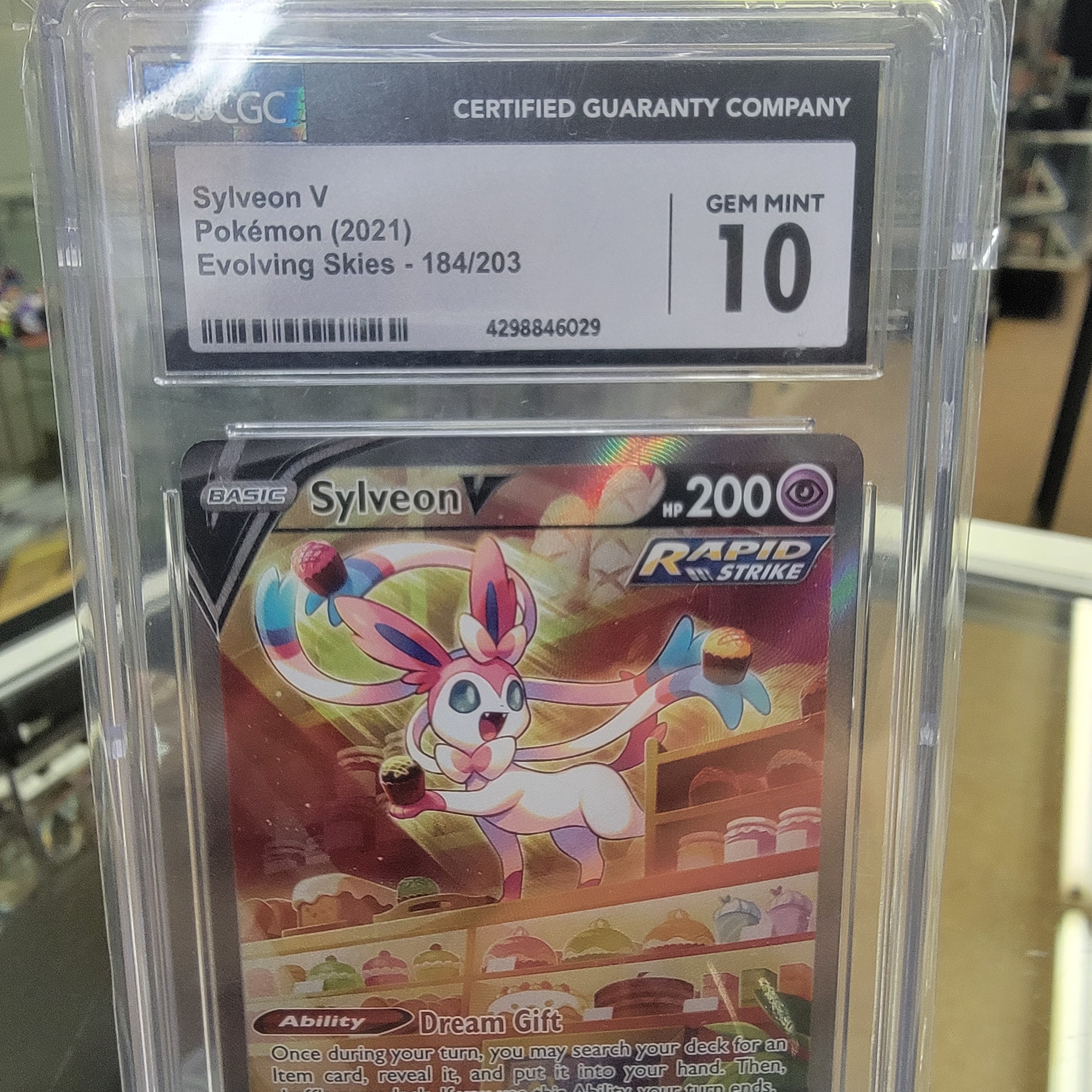 CGC 10 Sylveon V Alt Art Graded Card