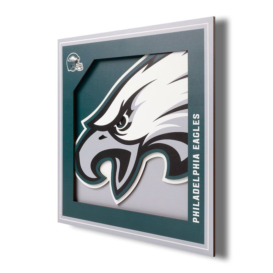 Philadelphia Eagles 3D Wall Art 12x12"