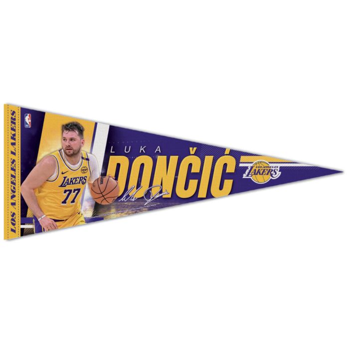 Los Angeles Lakers Luka Doncic #77 Premium Pennant 12x30"