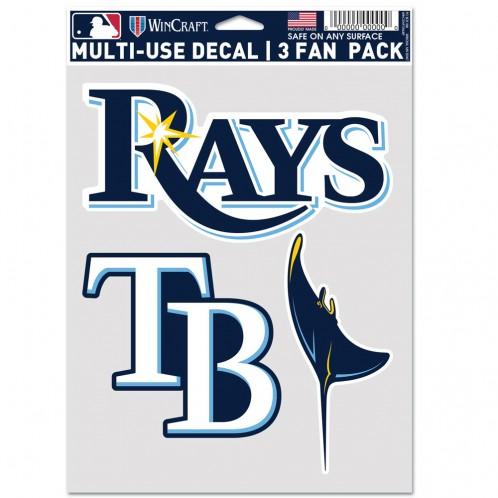 Tampa Bay Rays Multi Use 3 Pack Fan Decals