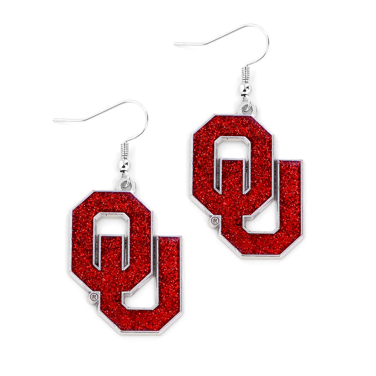 Oklahoma Sooners Glitter Dazzle Earrings
