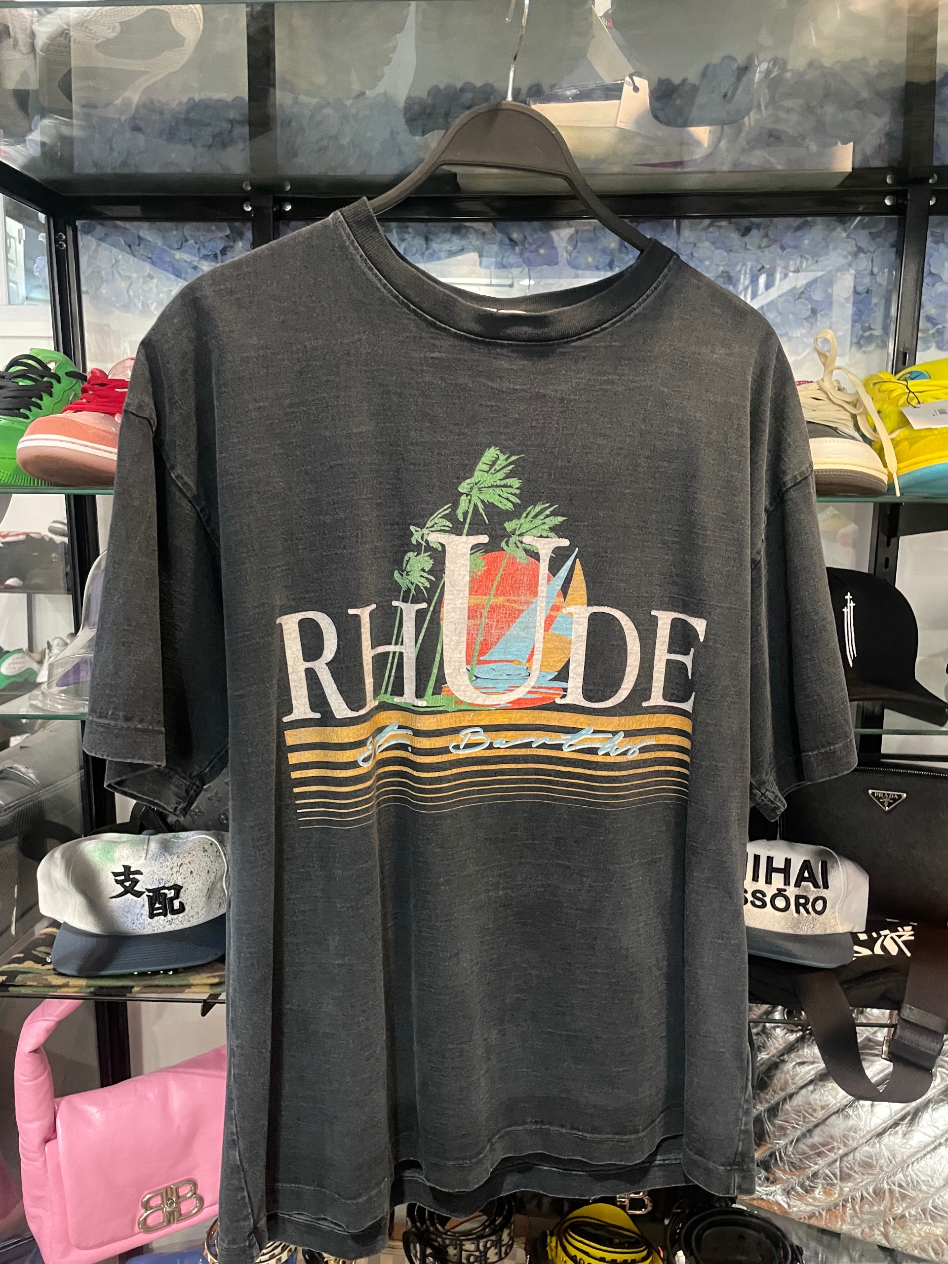 Rhude blue t-shit size M (used)