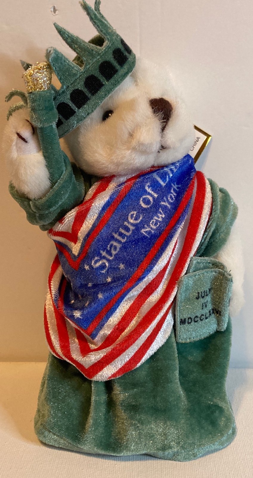 Statue of Libery Plush Bear Collectors piece