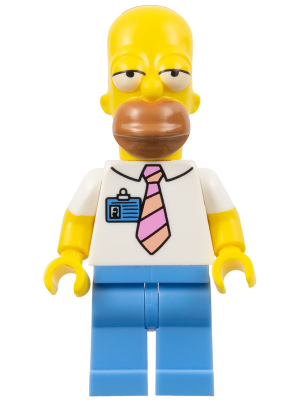 sim001 Homer Simpson - Shirt with Tie and Badge