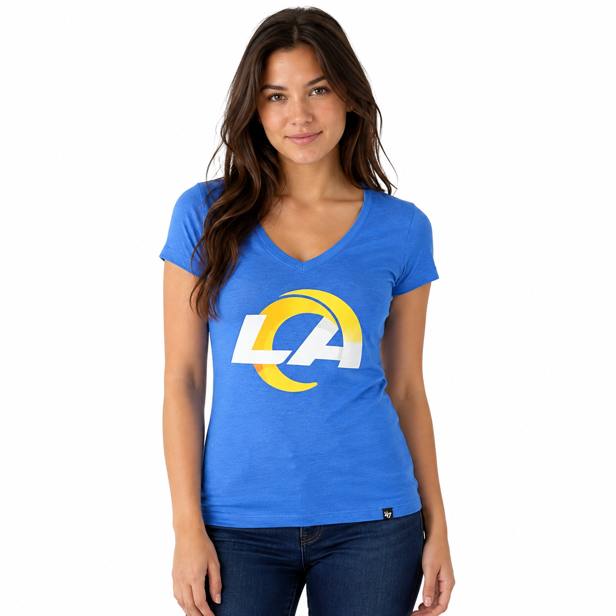 Los Angeles Rams Blue Ladies 47 Shirt