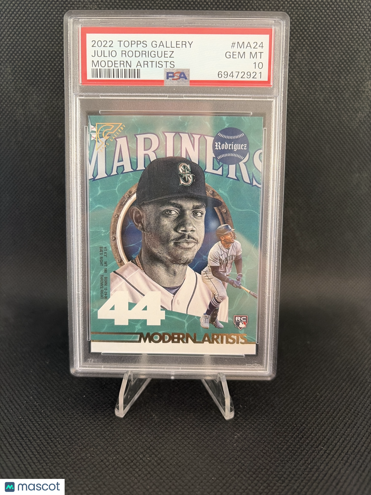2022 Topps Gallery Modern Artists Julio Rodriguez PSA 10