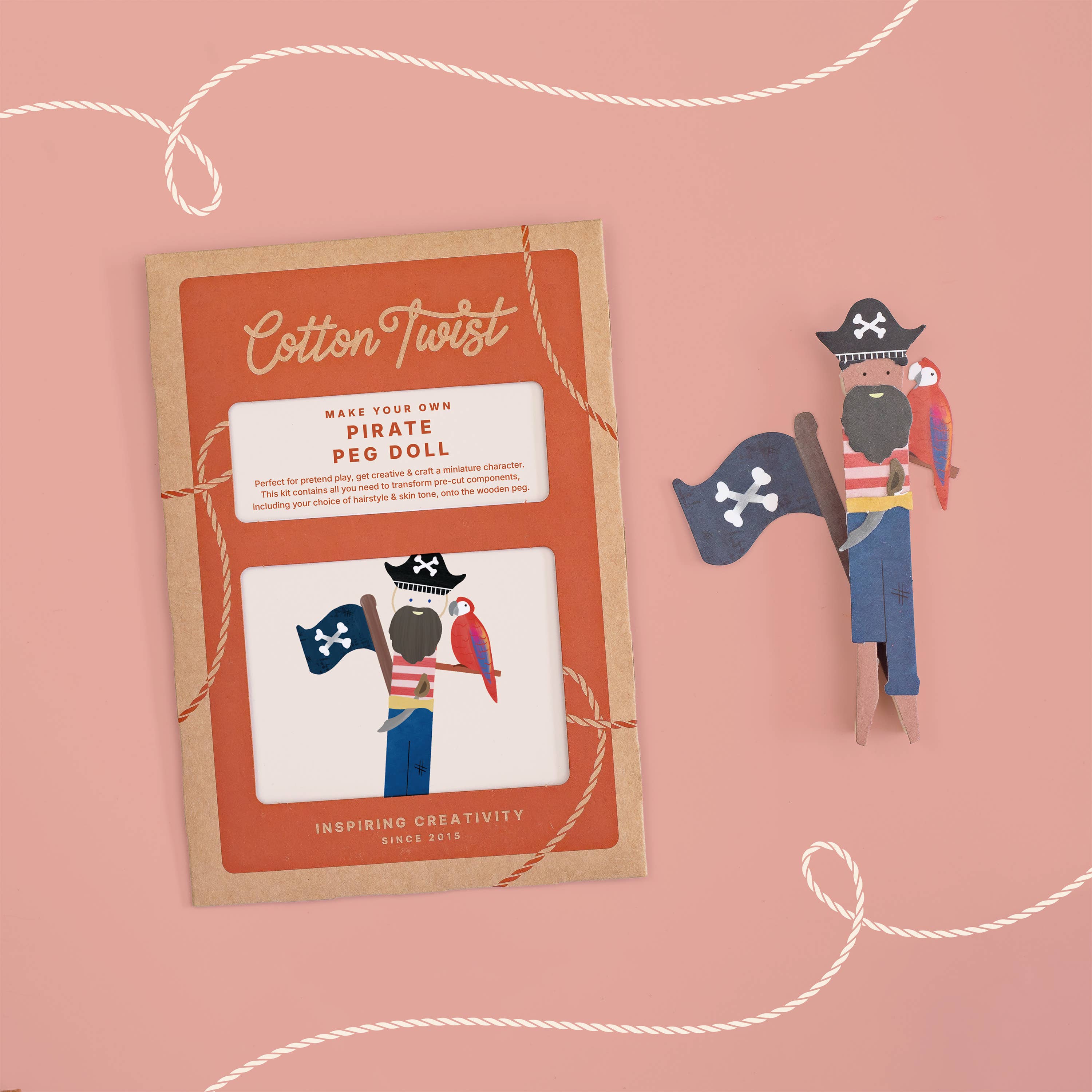 Make Your Own Pirate Peg Doll