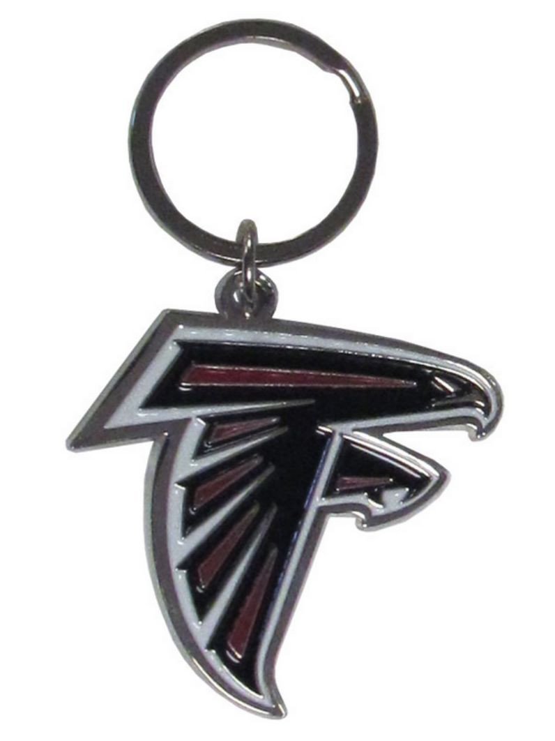 Atlanta Falcons Chrome Cut Logo Keychain