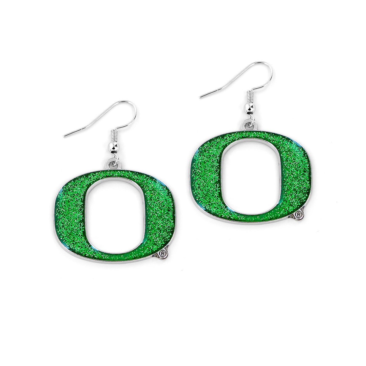 Oregon Ducks Glitter Dazzle Earrings