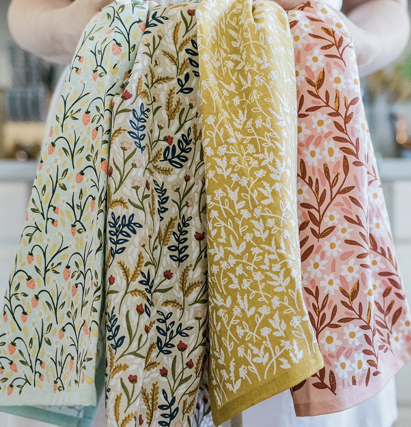 Small print tea towels