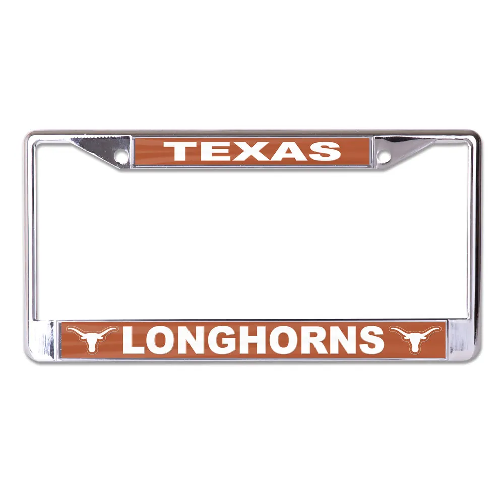 Texas Longhorns Laser Chrome License Plate Frame
