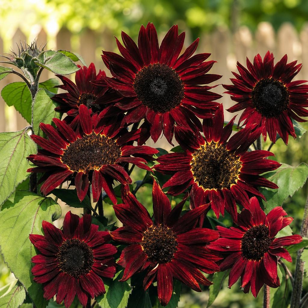 Claret F1 Sunflower - 2x Mini Plug Plants - Red Sunflowers