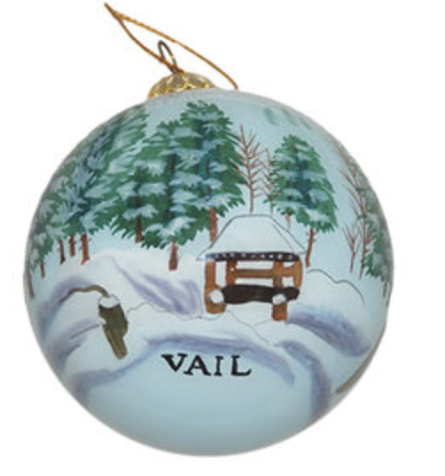 Hand painted Glass Ball Ornament from Art Studio Company