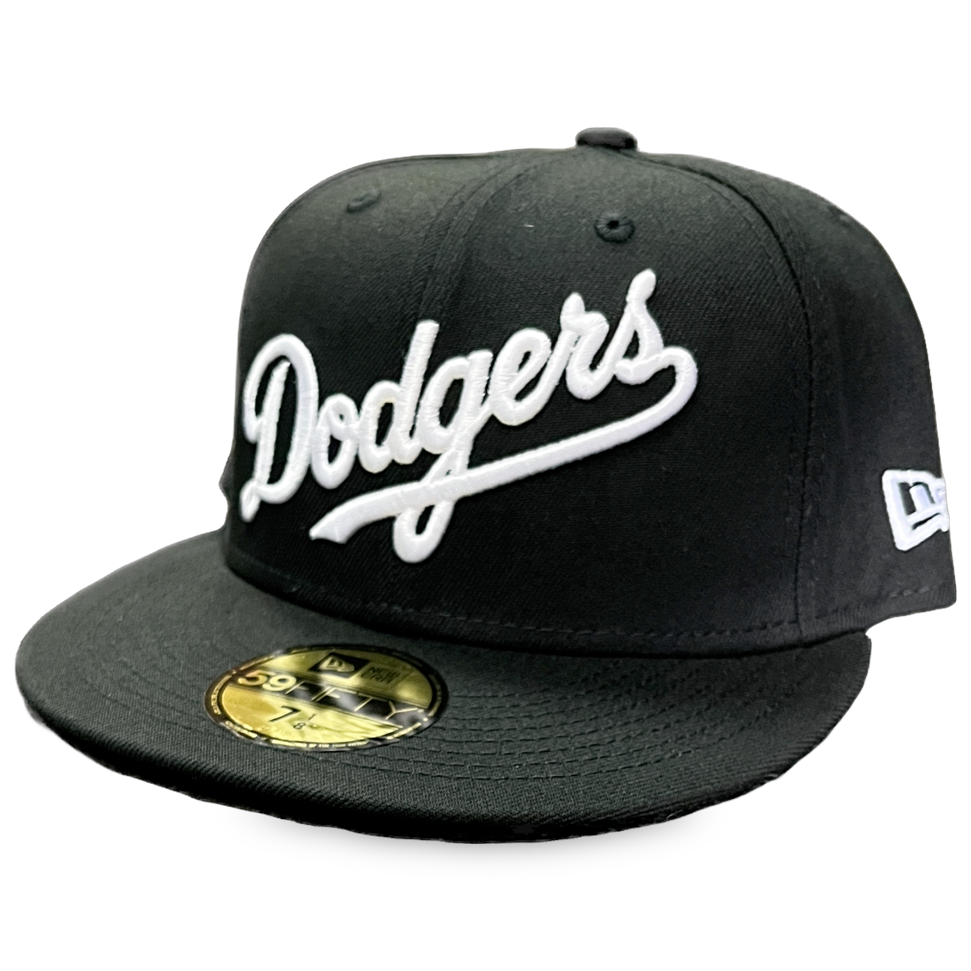 Los Angeles Dodgers Black Script New Era 59FIFTY Fitted Hat
