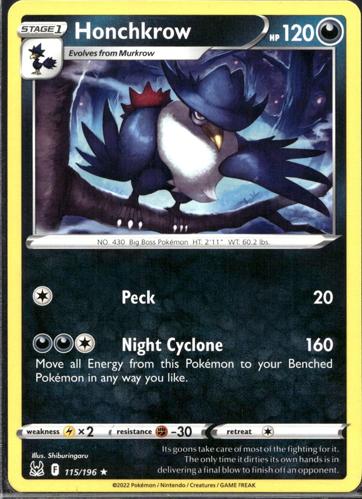 Honchkrow - SWSH11 115/196