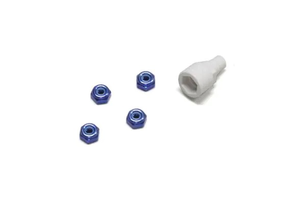 Mini Z Blue Nylon Nut MZW13BL W-3R5(3)