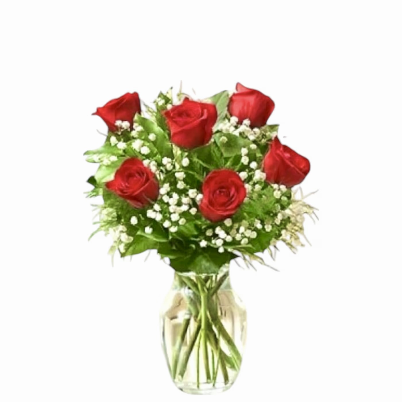 Valentine | Romantic Roses - Half a Dozen Long Stem Roses